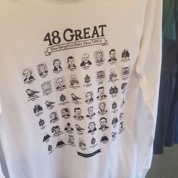 Drummonds Mountain Shop - 48 Great NH peaks long sleeve t- shirt - Ski & Snowboard Shops Near Me - Bretton Woods, New Hampshire Drummonds Mountain Shop - 48 Great NH peaks long sleeve t- shirt - Ski & Snowboard Shops Near Me - Bretton Woods, New Hampshire