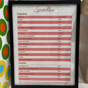 Sprinkles - Calories - Bakeries Near Me - Manhattan Beach, California