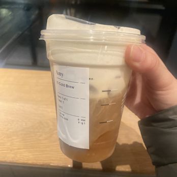 Starbucks - Cold brew with Protein Cold Foam - Coffee & Tea Near Me - New York, New York Starbucks - Cold brew with Protein Cold Foam - Coffee & Tea Near Me - New York, New York