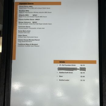 Carnivore's BBQ Sandwich Shop - Menu as of 8/5/2026 - Barbeque Near Me - Turlock, California Carnivore's BBQ Sandwich Shop - Menu as of 8/5/2026 - Barbeque Near Me - Turlock, California