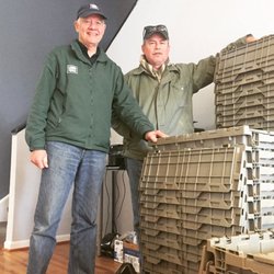 Lend A Box - Stackable, crushproof, weatherproof plastic crates delivered to your home or office.