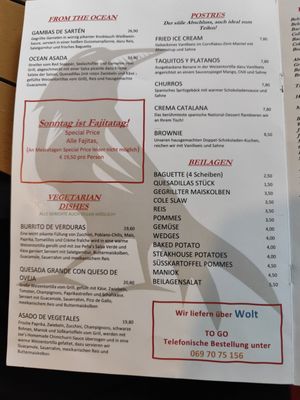 Menu photo 1 Joe Pena's Frankfurt, HE