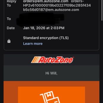 AutoZone - The confirmation email generated only after I went to the store to see where they were in the process of getting my online order together. - Auto Parts & Supplies Near Me - Lynnwood, Washington