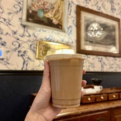 Poindexter - white chocolate iced latte ($4.50)