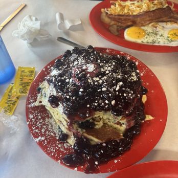 Hippo Cafe - Blue hippo pancakes - American Near Me - Hutto, Texas