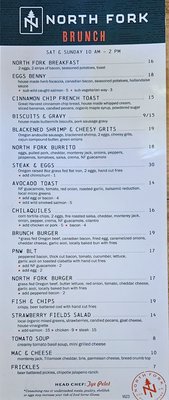 Menu photo 6 North Fork Tavern Eugene, OR