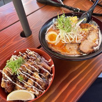 GONZO! - Left: Chicken Karaage Bowlchicken Right: gonzo red - Ramen Near Me - Carlsbad, California GONZO! - Left: Chicken Karaage Bowlchicken Right: gonzo red - Ramen Near Me - Carlsbad, California