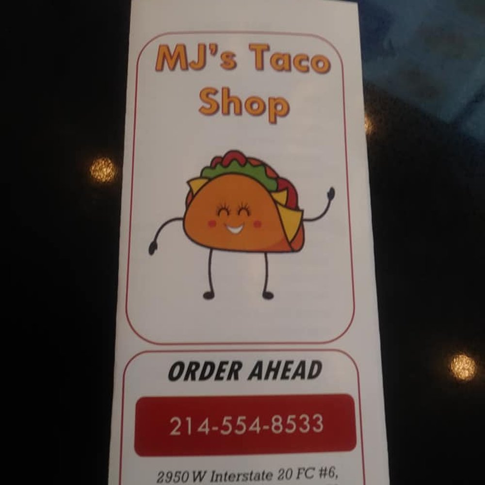 MJ's Taco Shop - a menu for a taco shop - Mexican Near Me - Grand Prairie, Texas MJ's Taco Shop - a menu for a taco shop - Mexican Near Me - Grand Prairie, Texas