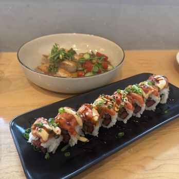 Nami Kaze - Gote kauai roll & smoked pork belly - Japanese Near Me - Honolulu, Hawaii Nami Kaze - Gote kauai roll & smoked pork belly - Japanese Near Me - Honolulu, Hawaii