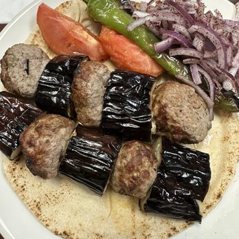 Nazelie's Lebanese Cafe - Eggplant & ground meat kabab - Lebanese Near Me - San Pedro, California Nazelie's Lebanese Cafe - Eggplant & ground meat kabab - Lebanese Near Me - San Pedro, California