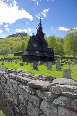 Borgund Stave Church by null