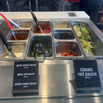 Blaze Pizza - Sauce options - Salad Near Me - Azusa, California