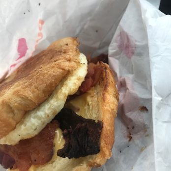 Dunkin' - Bacon egg and cheese croissant sandwich - Donuts Near Me - Macedon, New York