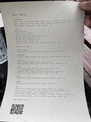 Menu photo 5 Bar Bête Brooklyn, NY