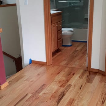 Hardwood Connection - a wood floor in a bathroom - Flooring Near Me - Deer Park, Washington