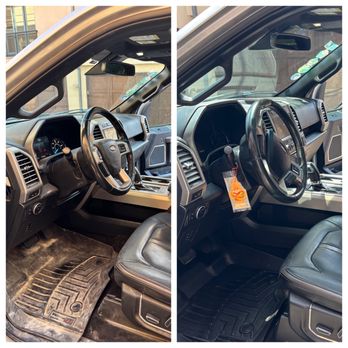 Jay's Car Care - Driver's seat before and after - Auto Detailing Near Me Jay's Car Care - Driver's seat before and after - Auto Detailing Near Me