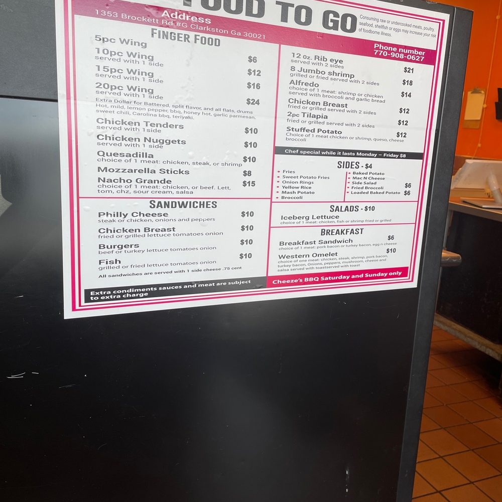 Updated Menu...prices kind of steep Updated Menu...prices kind of steep