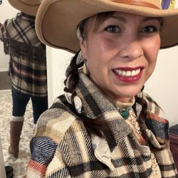 Alaskan Dames Consignment Shop - My fringe flannel that was top tier for my Western Invitational.