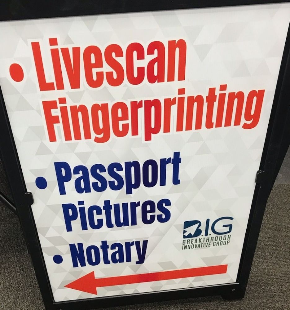 BREAKTHROUGH FINGERPRINTINGLIVE SCAN 10545 Burbank Blvd, North