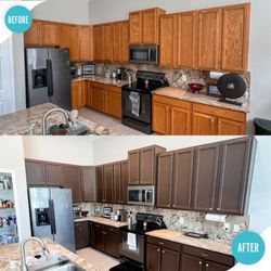 That 1 Painter - Abilene|San Angelo - Cabinet Refinishing Before & After