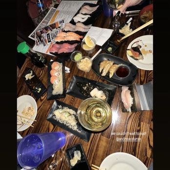 Umiya Sushi - An example of dishes- Garlic Tuna Sunset Roll Red Rock Roll Lisa Lisa Roll Gyoza - Japanese Near Me - Las Vegas, Nevada Umiya Sushi - An example of dishes- Garlic Tuna Sunset Roll Red Rock Roll Lisa Lisa Roll Gyoza - Japanese Near Me - Las Vegas, Nevada