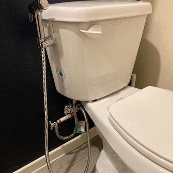 Golden Rule Plumbing - Ruben did a great job rerouting the water line to the left to create enough space to install the bidet. - Plumbing Near Me