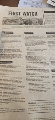 Menu photo 2 First Watch Montgomery, AL