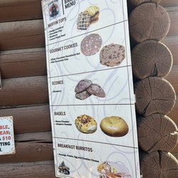Java Junction - Breakfast menu, but they didn't have everything on the menu today