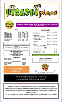 Menu photo 3 Hibachi Pizza Oliver Springs, TN Menu photo 3 Hibachi Pizza Oliver Springs, TN