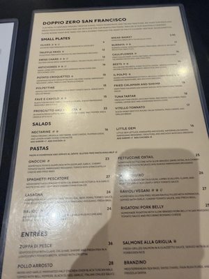 Menu photo 1 Doppio Zero San Francisco San Francisco, CA