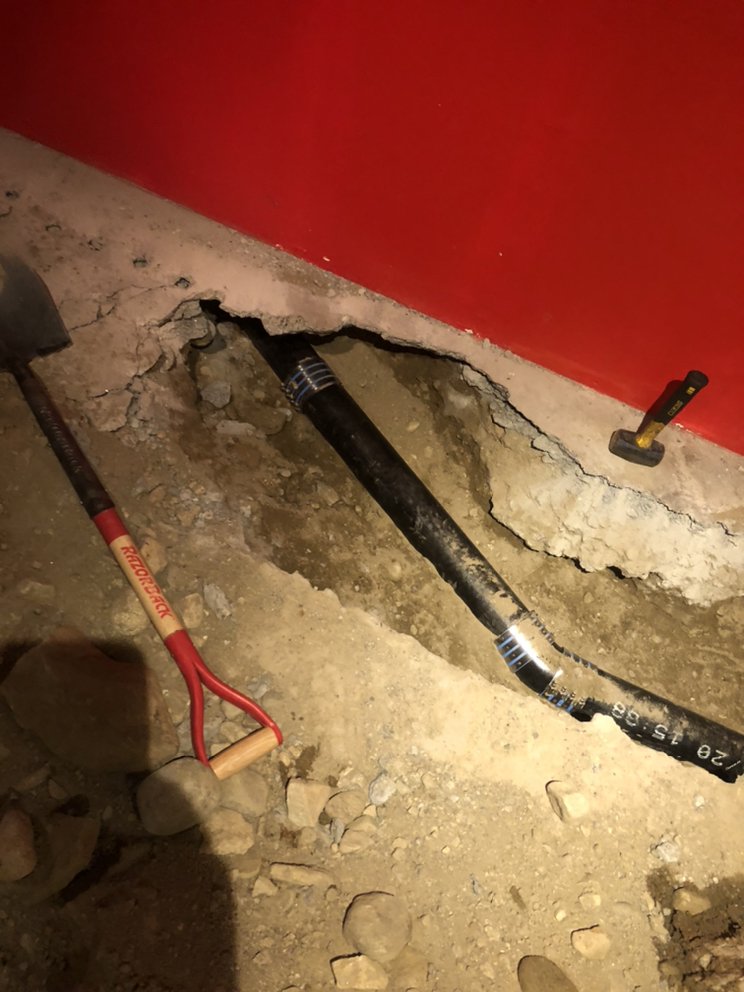 Slide of Central Mass Drain Cleaning