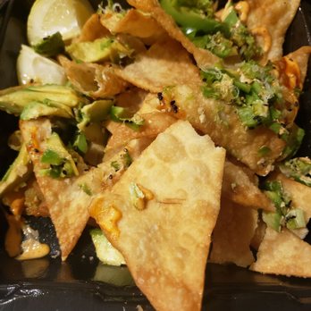 KuniSama - Poke nachos with absolutely no poke.. - Sushi Bars Near Me - Fresno, California