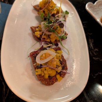 Alchemy - Squash bruschetta - Cocktail Bars Near Me - Edmonton, Alberta Alchemy - Squash bruschetta - Cocktail Bars Near Me - Edmonton, Alberta