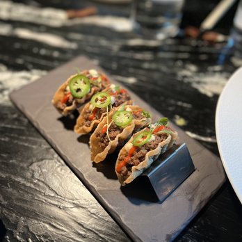 Akira Back - AB Wagyu Tacos - Japanese Near Me - Toronto, Ontario