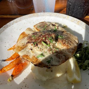 Caps On The Water - Flounder top with crab - Seafood Near Me - St Augustine, Florida
