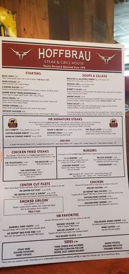 Menu photo 2 Hoffbrau Steak & Grill House Amarillo, TX Menu photo 2 Hoffbrau Steak & Grill House Amarillo, TX