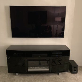 Tv Mountology - Finished project in living room - TV Mounting Near Me