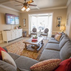 Whitehead Home - Living room. Opens into kitchen. Also small office.