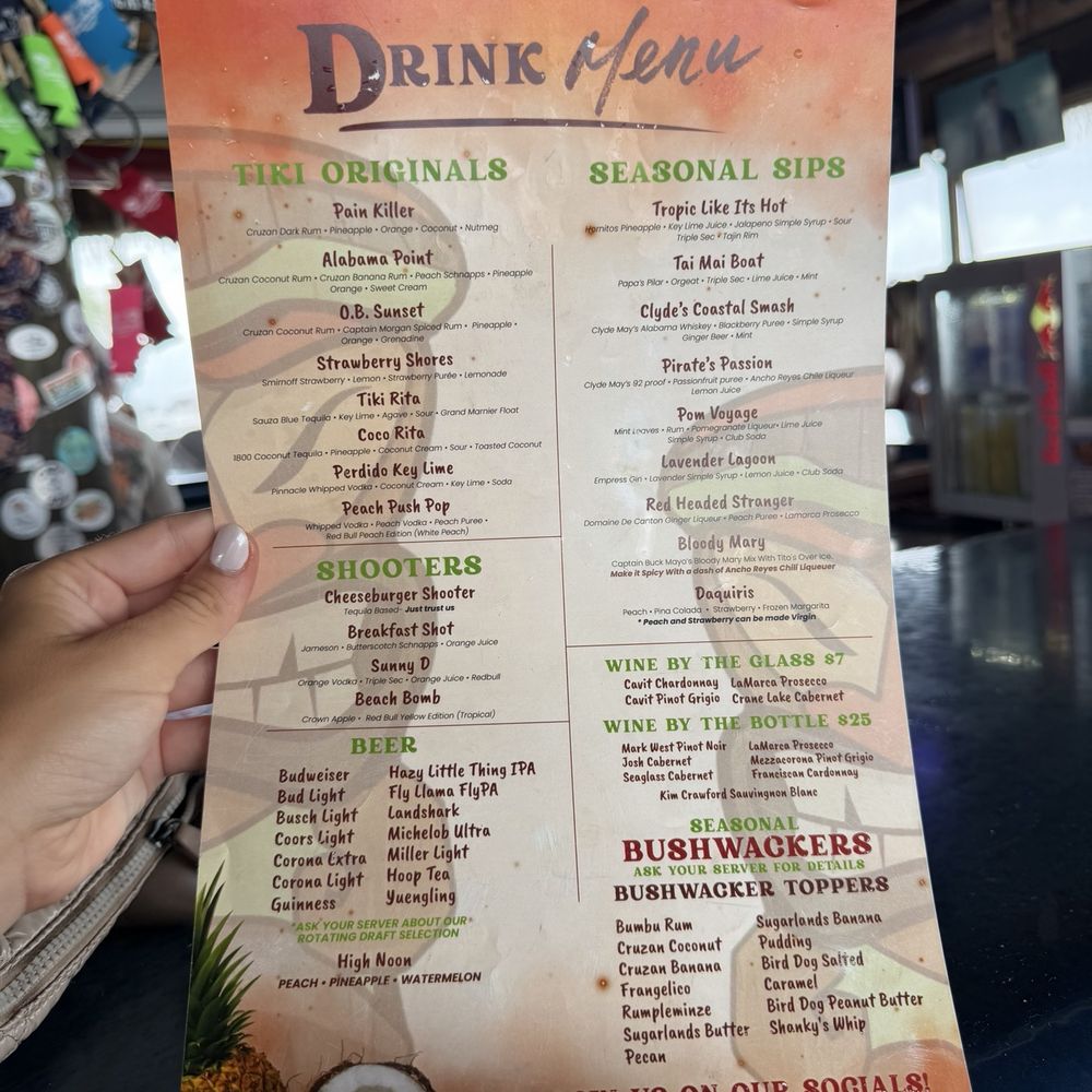 Tiki & Raw Bar - Drink menu - Tiki Bars Near Me - Orange Beach, Alabama Tiki & Raw Bar - Drink menu - Tiki Bars Near Me - Orange Beach, Alabama