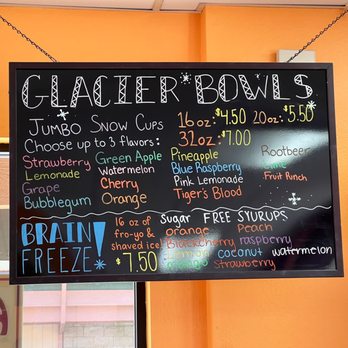 Toppings - a chalkboard with a variety of toppings - Ice Cream & Frozen Yogurt Near Me - Rohnert Park, California