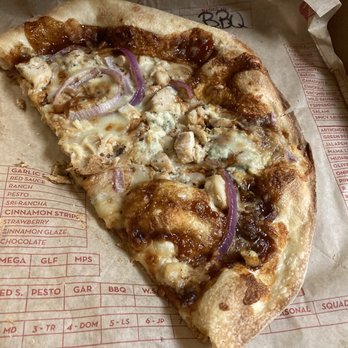 MOD Pizza - What's left of my Caspian pizza.  Love the Gorgonzola cheese! - Fast Food Near Me - Richmond, Virginia