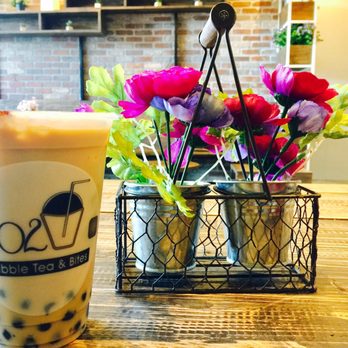 1102 Bubble Tea & Bites - Cue Instagram for the tiramisu milk tea and cute decor! - Desserts Near Me - Arlington, Texas