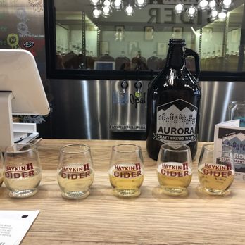 Haykin Family Cider - Sample the flights - Cideries Near Me - Aurora, Colorado Haykin Family Cider - Sample the flights - Cideries Near Me - Aurora, Colorado