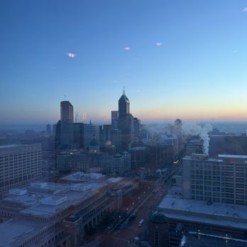 JW Marriott Indianapolis - Views from exec lounge on 31st floor - Hotels Near Me - Indianapolis, Indiana