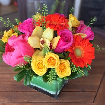 Caruso & Company - Colourful summer arrangement - Florists Near Me - Aurora, Ontario