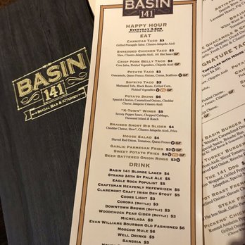 Basin 141 - HH menu! - Gastropubs Near Me - Monrovia, California Basin 141 - HH menu! - Gastropubs Near Me - Monrovia, California