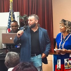 Law Offices of Mike Amad - Attorney Mike Amad speaks at Haitian cultural festival