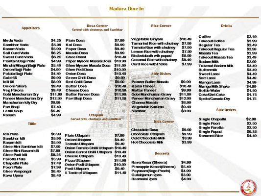 Menu photo 2 Madura Dine-In Ajax, ON Menu photo 2 Madura Dine-In Ajax, ON