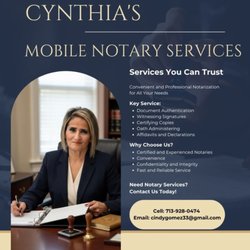 Cynthia's Mobile Notary Sevice