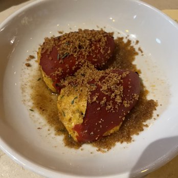 Estadio - Shrimp and grits stuffed piquillo peppers - Amazing! - Tapas/Small Plates Near Me - Charleston, South Carolina
